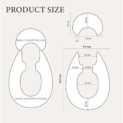 Coussin de lecture VERCART gris - soutien dorsal ergonomique pas cher