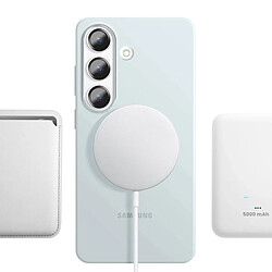 Samsung Coque MagSafe pour Galaxy S26 en Silicone Protection Renforcé Bleu clair pas cher