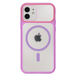 Avizar Coque pour iPhone 12 / 12 Pro MagSafe Bimatière Dos Rigide Violet