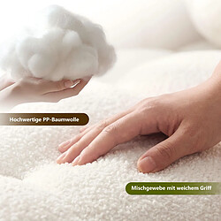 Avis Coussin de dossier blanc 140 x 60 x 20 cm VERCART