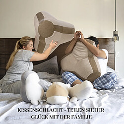 Avis VERCART coussin tétrapode multifonction 65 x 70 x 24 cm, polyester, marron clair