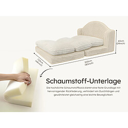 Avis Fauteuil beige VERCART en polyester déhoussable - mousse, style moderne