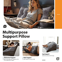 Acheter Coussin compensé ergonomique en velours 100 cm - VERCART