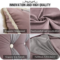 Acheter Coussin dossier velours ergonomique rose 140 cm - VERCART