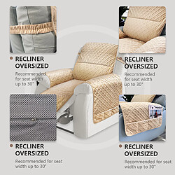 Coussin lombaire VERCART, 198x224 cm, polyester, marron clair pas cher