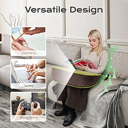 Acheter Coussin compensé Cord Soft vert VERCART - velours côtelé, 16 cm d'épaisseur