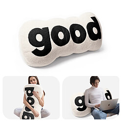 Acheter Coussin de dossier VERCART velours blanc 95 x 24 x 45 cm