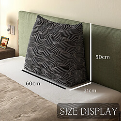 Acheter Coussin de lecture VERCART coin 60 x 50 x 21 cm noir