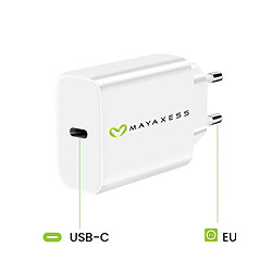 Avis Mayaxess Chargeur Secteur pour iPhone SE 2020 18W + Câble Lightning 1m Blanc