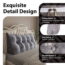 Coussin compensé ergonomique en velours 100 cm - VERCART pas cher