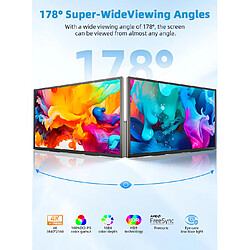 Avis UPERFECT Moniteur portable 4K HDR 18,4" QLED Résolution 3840 x 2160