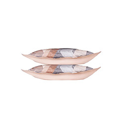 Avis BLANC AVENUE Lot de 2 Taies d'oreiller satin de coton imprimé Helix Brown
