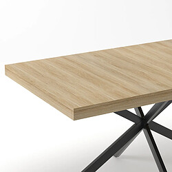 Acheter Onever Table à manger extensible 140-180x80x76 cm - MDF naturel