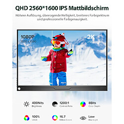 Avis Moniteur portable UPERFECT 16" 2K QHD Écran IPS 2560 x 1600 avec Type-C et HDMI