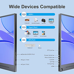 Acheter Moniteur portable UPERFECT 15,6" 1080P IPS 60 Hz, 100 % sRGB 1200:1