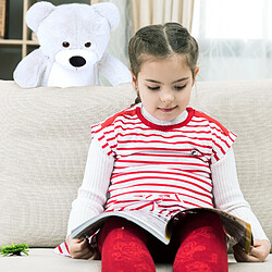 Acheter Ours en peluche VERCART 25 cm blanc - doux et hypoallergénique