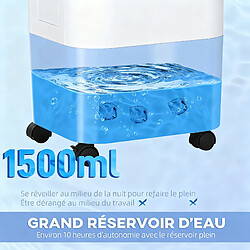 Acheter Rolipo Climatiseur portable 3 en 1 avec humidificateur et refroidissement par eau réservoir 15L