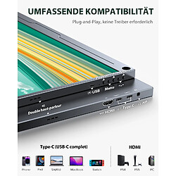 Moniteur portable UPERFECT 16" 2K QHD Écran IPS 2560 x 1600 avec Type-C et HDMI pas cher