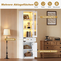 Avis allomn Vitrine 40 x 55 x 200 cm - éclairage LED - blanc