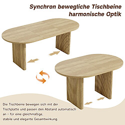 Avis Onever Table extensible 140-200x90x75 cm - coins arrondis - chêne