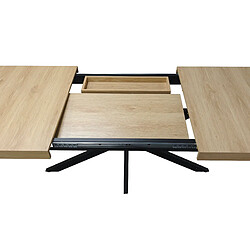 Avis Onever Table à manger extensible 140-180x80x76 cm - MDF naturel