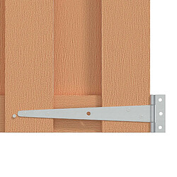 Avis vidaXL Porte de Jardin 100 x 112 cm WPC et Aluminium Marron