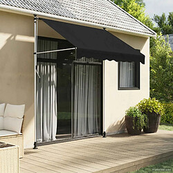 vidaXL Auvent rétractable manuel Noir 200 cm