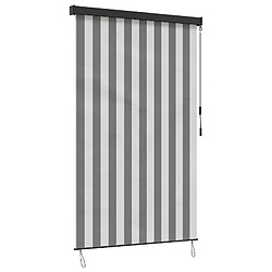 vidaXL Store enrouleur Anthracite et blanc 80 x 250 cm