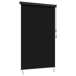 vidaXL Store enrouleur Noir 80 x 250 cm Tissu et Aluminium