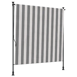 vidaXL Store Roulant Extérieur Anthracite et blanc 150 x 270 cm