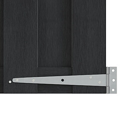 Avis vidaXL Porte de Jardin 100 x 100 cm WPC et Aluminium Noir