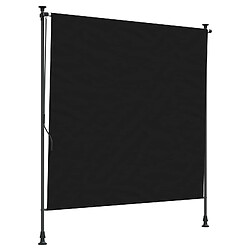 vidaXL Store Roulant Extérieur Noir 150 x 270 cm