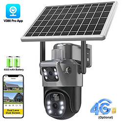 Avis INF Caméra solaire 4G à double objectif avec carte mémoire 128 Go : Surveillance extérieure à