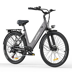 Vélo électrique adulte HillMiles MileCity 1, moteur 250W, batterie 36V 13Ah, pneus fat 26“ 