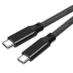 Avis INF Câble de charge rapide USB-C vers USB-C de 3 m - Noir Black 2 m