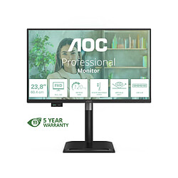 AOC 24P4U écran plat de PC 60,5 cm (23.8") 1920 x 1080 pixels Full HD Noir