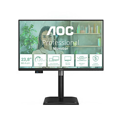 AOC 24P4CV 23.8p IPS FHD 120Hz 4ms HDMI DP USB C PD96W HUB USB Speakers HAS 150mm