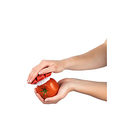 Avis CUISIPRO Brosse de nettoyage des légumes 2/ Pack 3.5"/8.6cm (1 Soft/1 Hard)