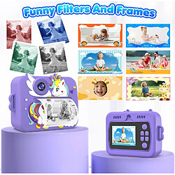 Acheter Appareil Photo pour Enfant 2.4 Pouces Carte TF 32Go 2MP 1080P Impression immédiate violet