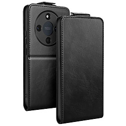 Avizar Étui Clapet Vertical pour Honor Magic 8 Lite avec Porte-carte et Support Vidéo Noir