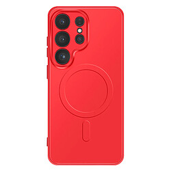 Avizar Coque pour Galaxy S26 Ultra Compatible avec Charge Qi2 / MagSafe / PixelSnap Rouge