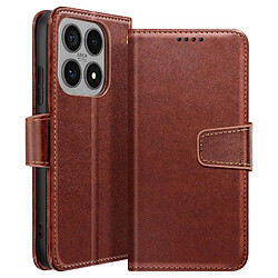 Avizar Étui Portefeuille pour Xiaomi 17 avec Fonction Support Pliable Marron