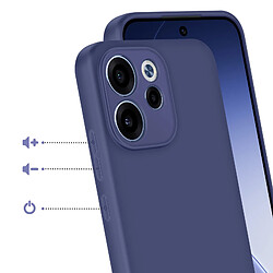 Avis Avizar Coque pour Oppo Reno 15F / 15 FS en Silicone Souple Antichocs Oléophobe Bleu nuit