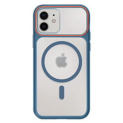 Avizar Coque pour iPhone 12 / 12 Pro MagSafe Bimatière Dos Rigide Bleu