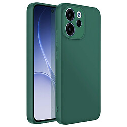 Avizar Coque pour Oppo Reno 15F / 15 FS en Silicone Souple Antichocs Oléophobe Vert foncé