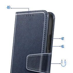 Avis Avizar Étui Portefeuille pour Xiaomi 17 avec Fonction Support Pliable Bleu nuit
