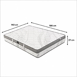 Avis LUXURY LITERIE Matelas 140x190 cm Relaxation