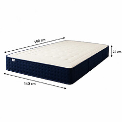 Acheter LUXURY LITERIE Matelas Nuage 140x190 cm + 2 oreillers + couette