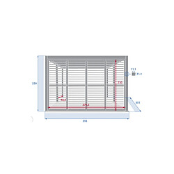 Avis Persiennes coulissantes pour pergola Evora côté 4 m Graphite - Hespéride