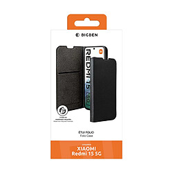 BigBen Étui pour Redmi 15 avec Porte Carte et Fonction Stand Noir pas cher